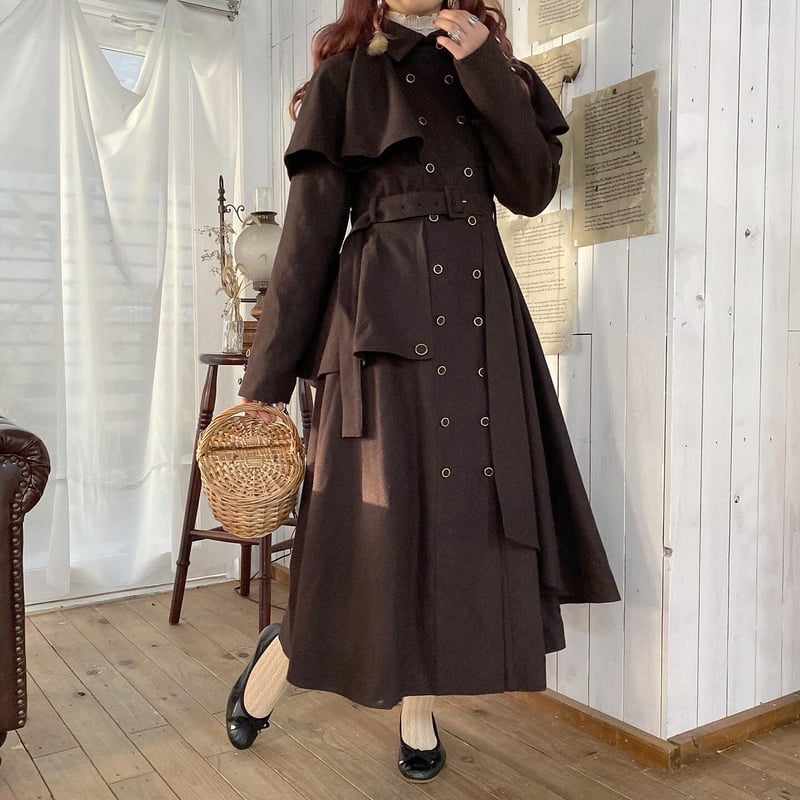 フレアヴィンテージウールコート【202-8004】 | Deisy lotte 