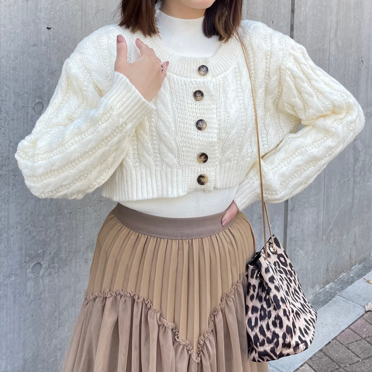 レオパード巾着2wayバッグ【232-9010】 | Deisy lotte