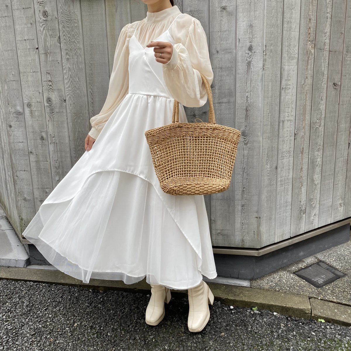 デザインチュールキャミワンピース【211-6043】 | Deisy lotte