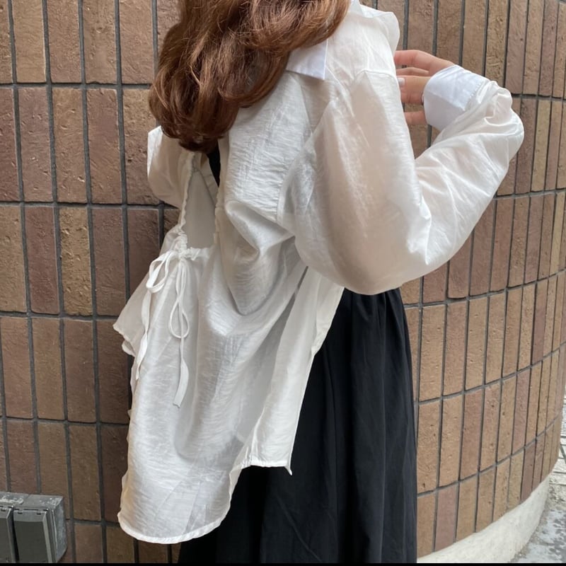 背中開きシアーシャツ【211-1048】 | Deisy lotte 背中開きシアーシャツ【211-1048】 | Deisy lotte