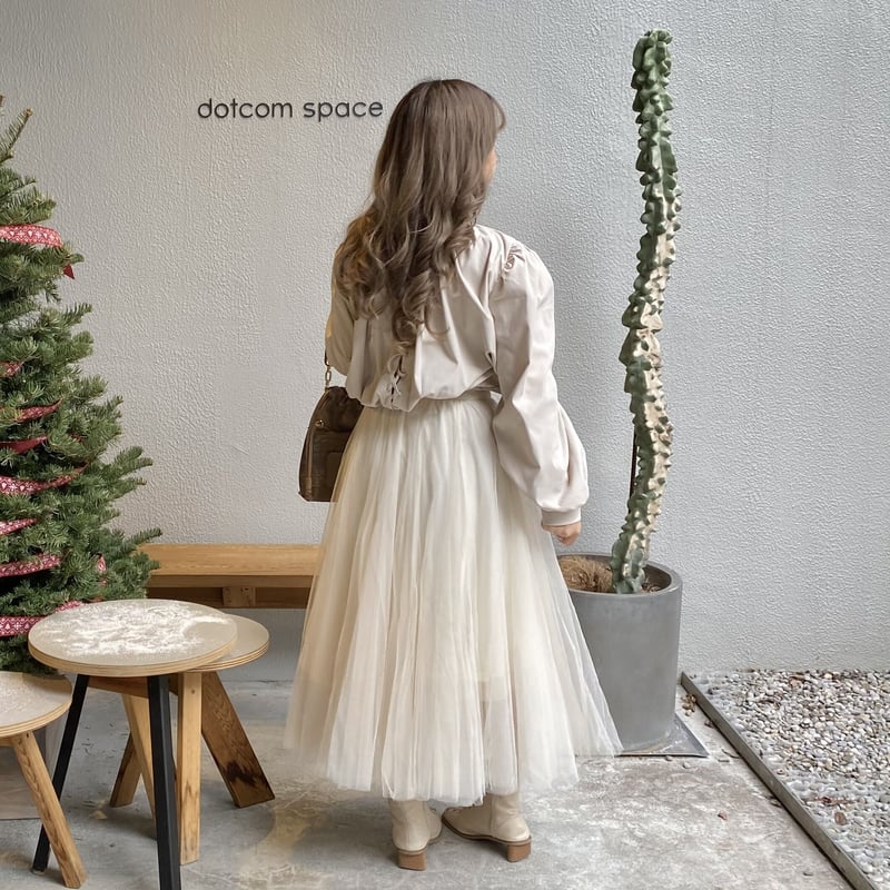 バックレースアップパフブラウス【211-1001】 | Deisy lotte