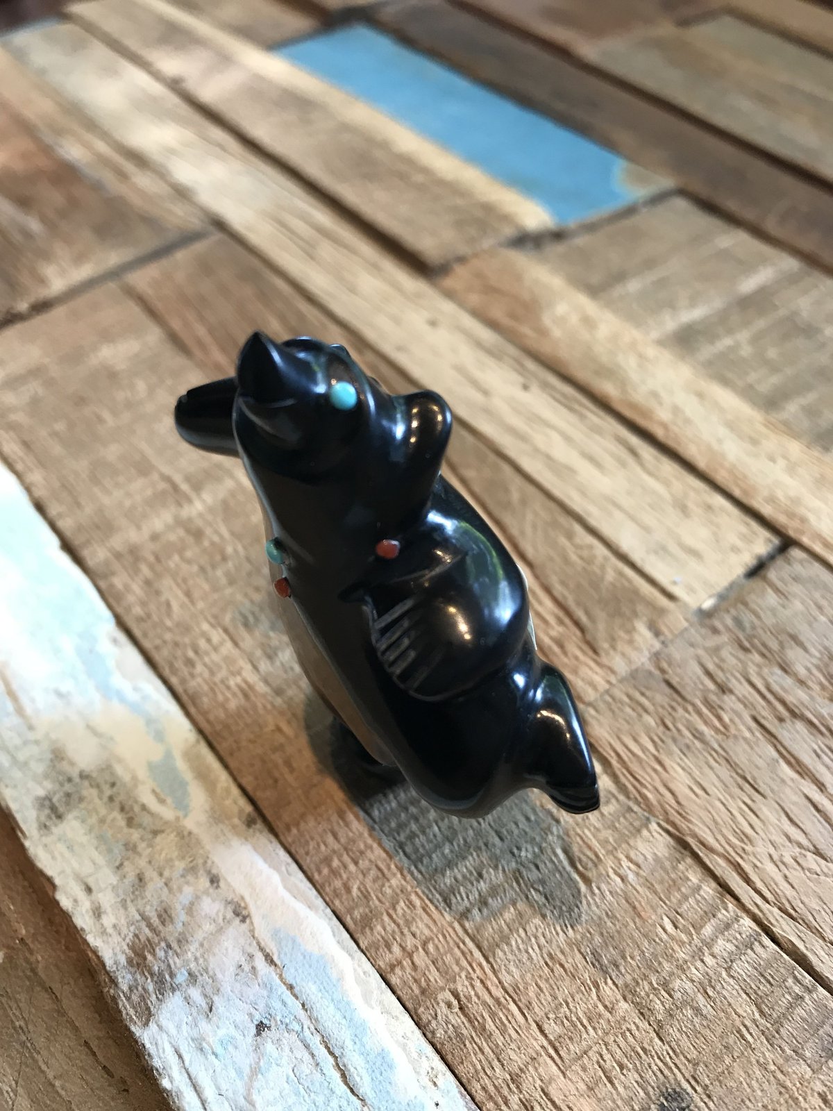 新品　ズニ族　Zuni インディアンジュエリー　フェティッシュ　クマ　置物 FUNNY公式ストア ズニ族 フェティッシュ ベア クマ お守り 天然石