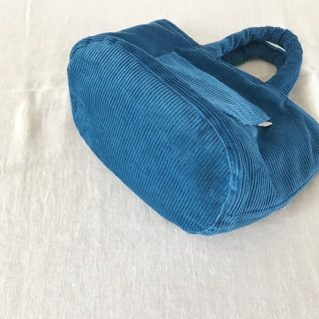クマバケツ　Sサイズ　コットン中太コーデュロイ　生成り/ブルー/コットンブラックウォッチ　　　　61-23501-03/52/24506-84