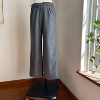 マロニエパンツ　(裏付)  ウールエターミン　チャコールグレー　　　　　　　04-25412-05