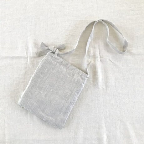 ソルティbag リネン　ドット刺繍　花刺繍　スラブキャンヴァス　ナチュラル　　61-23403/6095/6090/60