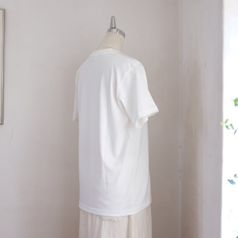 どうぶつTシャツ コットン バニラホワイト/ナチュラル/ブルー