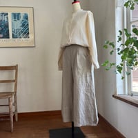 オーツシャツ　コットン　スラブダブルガーゼ　キナリ                                     01-25408-03