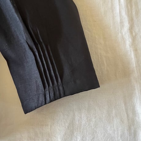 栞ブラウス(7分丈)　コットンリネンスラブローン　　　　　　　　　　　01-25412-06