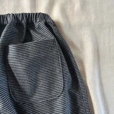 ナッツパンツ　タスマニアンウール　チドリ　　ライトグレー×ブラック　　　　　04-25505-0781