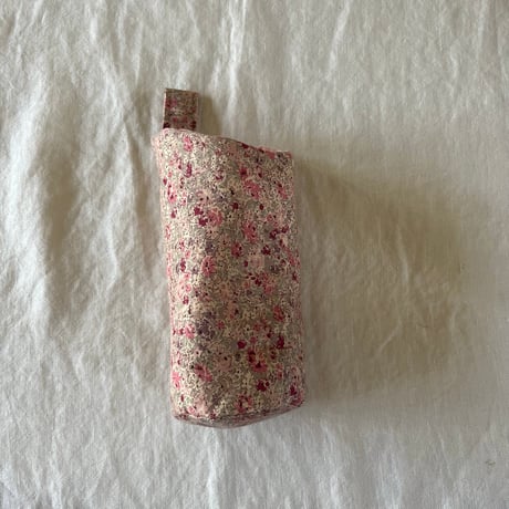 水筒ケース　コットン　ミュウファン　ローン小花プリント　ピンク　　54-25201-2390