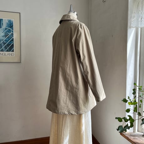 ココットコート　コットン　ヴィンテージ馬布(厚手ポプリン)　ベージュ　　　　　　　　10-25409-10