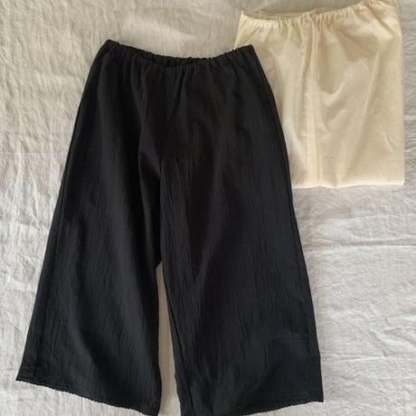 みつばペチパンツ　コットンローン　　ブラック　　　　　17-80032