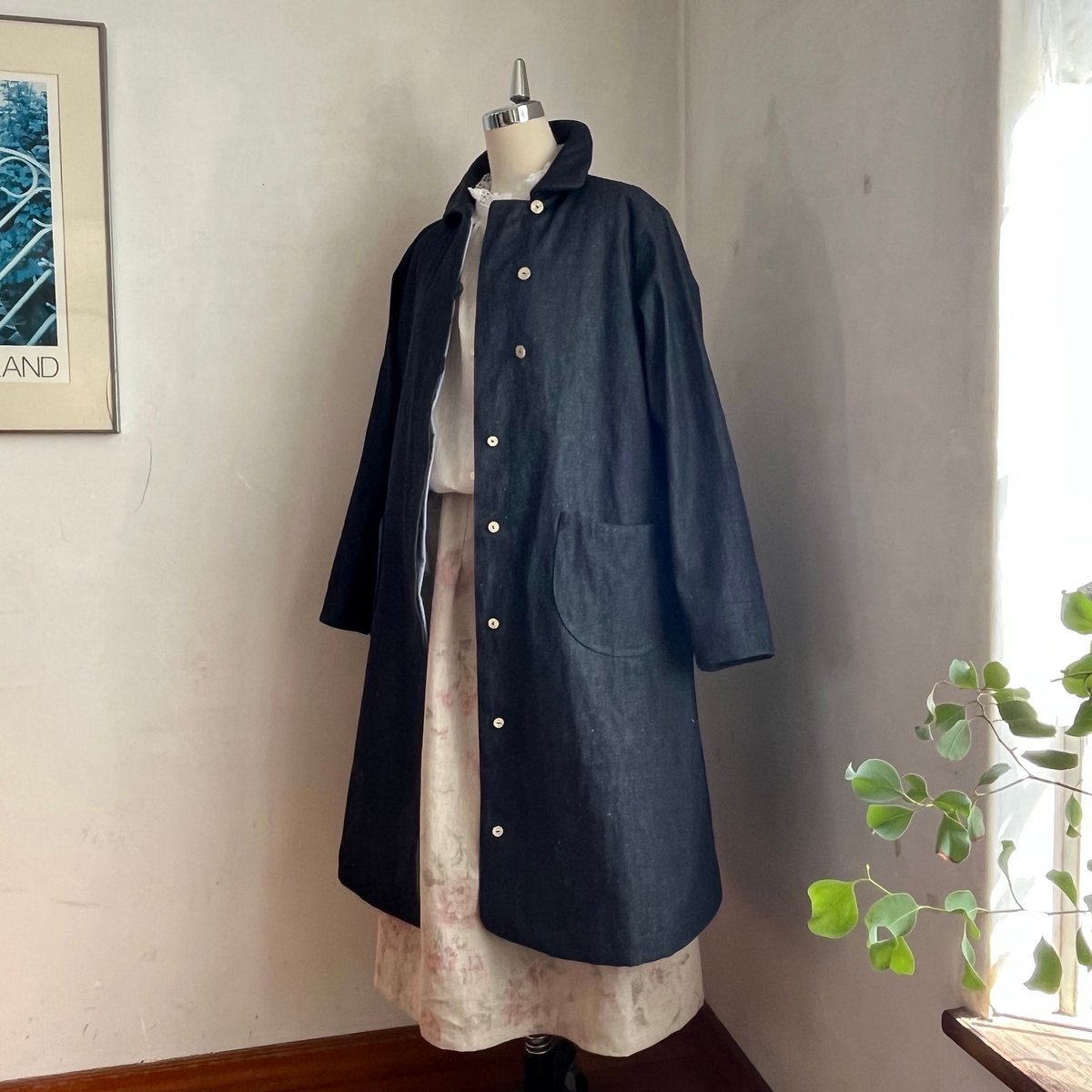 シネマコート コットンリネン デニム 10-26104-56 | Anne friend