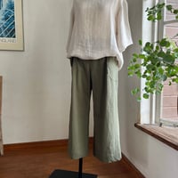 ランチパンツ　コットン　馬布(厚手ポプリン)  カーキ　　　　　　　04-26203-43