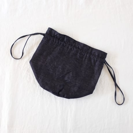 カルダモンBag  コットンリネン　キャンヴァス　デニム　ナチュラル／インディゴ　　61-22105-60/54