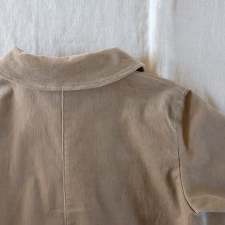 アザレアジャケット　コットンコーデュロイ　ストレッチ　ベージュ　　　　　10-22504-10