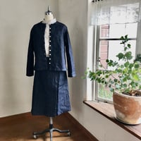 サクレジャケット　コットンリネンライトデニム　　　　　　　　　　　　　10-25401-56