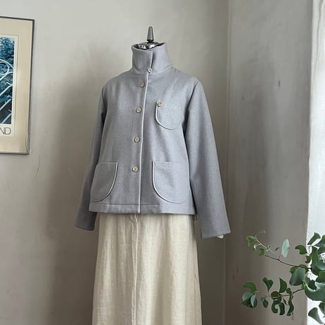 ピッケコート　ウール　モッサ　　ライトグレー　　　10-25506-07