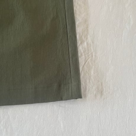 マロニエパンツ　コットン　ビンテージ馬布（厚手ポプリン）カーキ　04-26209-43