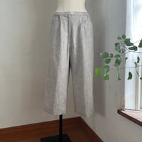 アルバスパンツ　コットンリネン　スラブヘリンボーン　ライトブラウン　04-26107ー11