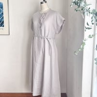 ネフールワンピース　リネン　スラブソフトローン　ラベンダー　　　　　　　07-24304-57