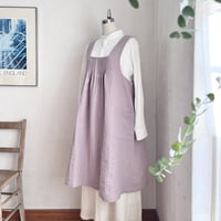 アンティックジャンスカ　コットン　スラブガーゼ　ベージュ／ラベンダー　05-23405-10/57