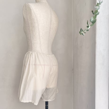 つぼみフレアパンツ　コットン　ローンオーガニック　キナリ　　　　　　　17-24303-03