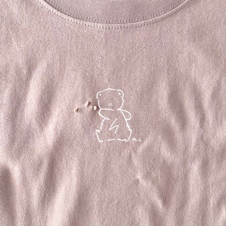 どうぶつTシャツ　コットン　ホワイト/ナチュラル/ブルー/ピンク　　14-26101