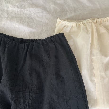 みつばペチパンツ　コットンローン　　ブラック　　　　　17-80032