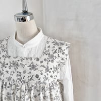 天使のエプロン　コットンシャーティング　花鳥プリントキナリ　18-24102-0390