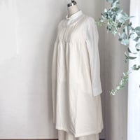 マロニエエプロン　コットンワッシャーシーチング　キナリ         14009-03