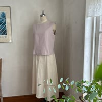 アンドゥブラウス　コットンリネンソフトオックス　ピンク　01-26309-23