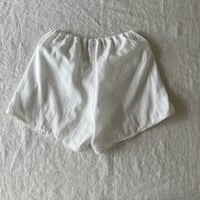 つぼみフレアーパンツ　コットン　ダブルガーゼ　オフホワイト　　　　　　17-24302-02