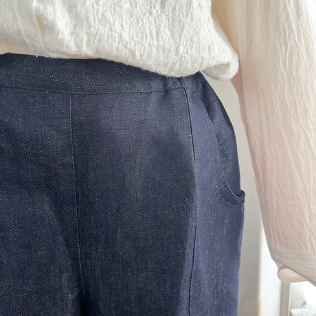 クラウドパンツ　コットンリネンデニム　　　　　　　　　　　　　　　　　04-25104-56