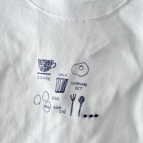 どうぶつTシャツ　コットン　ホワイト/ナチュラル/ブルー/ピンク　　14-26101