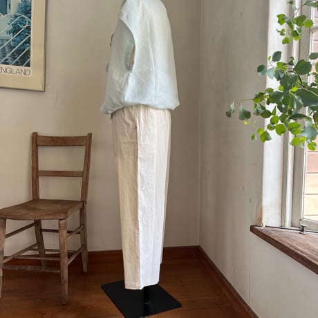 おうちパンツ　コットン　ワッシャーシーチング　キナリ　　　04-26201-03