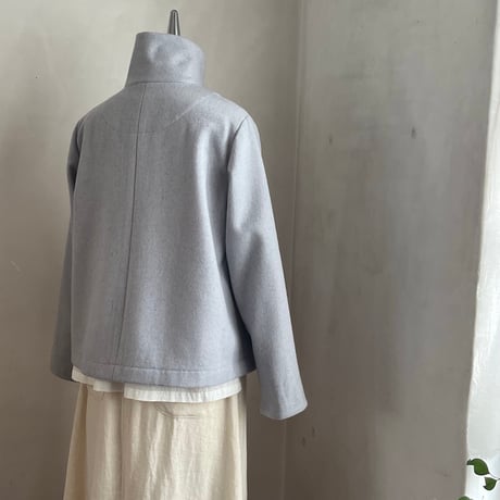 ピッケコート　ウール　モッサ　　ライトグレー　　　10-25506-07
