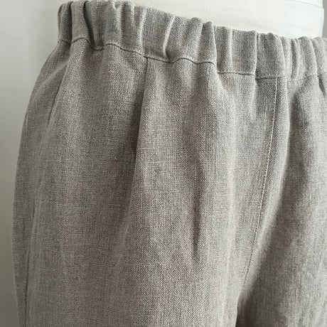 マロニエパンツ　リネン　スラブキャンバス　ライトブラウン　04-26202-11