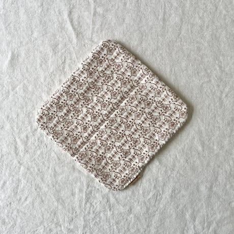 ふわりハンカチ　コットン／コットンリネン　花刺繍　　　　65-25202-02-1/02-2/02-3
