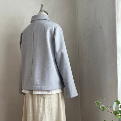 ピッケコート　ウール　モッサ　　ライトグレー　　　10-25506-07