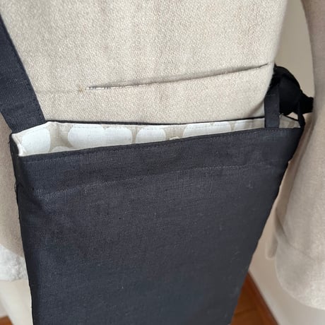 ソルティーbag　リネンコットン　キャンヴァス　　ブラック　　　　　　61-25406-06
