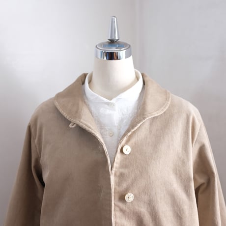 アザレアジャケット　コットンコーデュロイ　ストレッチ　ベージュ　　　　　10-22504-10