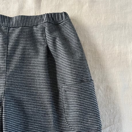 ナッツパンツ　タスマニアンウール　チドリ　　ライトグレー×ブラック　　　　　04-25505-0781