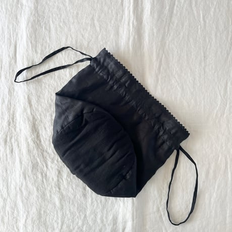 カルダモンbag　リネンスラブローン　ブラック　　　　　　　　　　　　61-25201-06