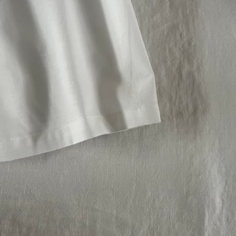 ミモザチュニックワンピース(7分袖)　コットン　スラブセルビッチ　オフホワイト　 06-26102-02