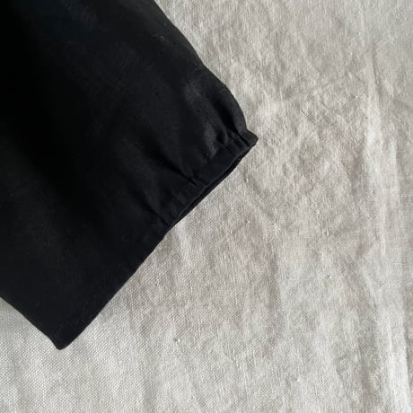 スワトウジャケット　コットン　花菱刺繍　ブラック　10-26301-0695