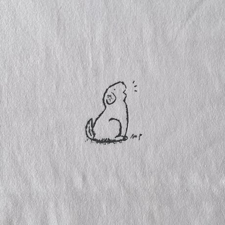どうぶつTシャツ（長袖）コットン　テンジュク　ホワイト/ナチュラル/杢グレー　　　　　14-25505