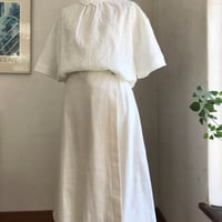 あおいスカート　コットン　甘よりツイル　生成　　　　　　　　　　　　　02-24301-03