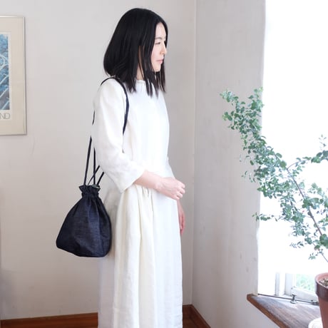 カルダモンBag  コットンリネン　キャンヴァス　デニム　ナチュラル／インディゴ　　61-22105-60/54