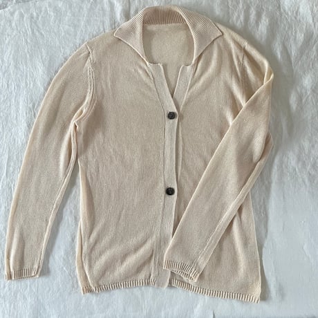 ピュールカーディロング　　コットンリネン　　　　キナリ　　　　　　11-19209-0398
